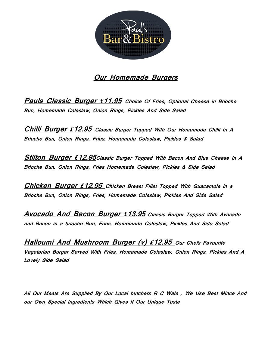 Food Paul's Bar & Bistro