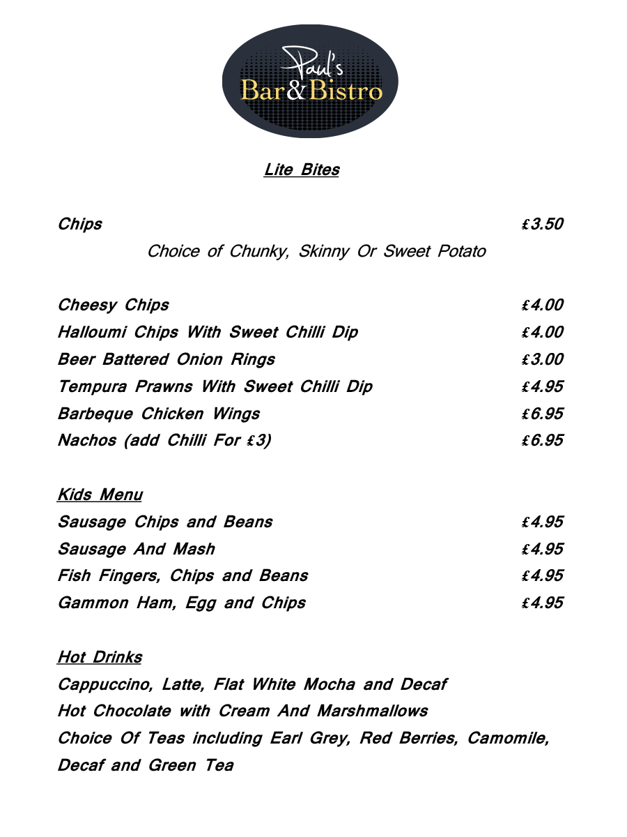 Food Paul's Bar & Bistro